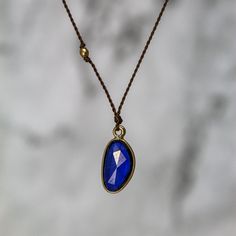 Sapphire necklace in 18k gold by Margaret Solow Marquise Blue Stone Gold Necklace, Sapphire Necklace, Gold Beads, Fire Opal, 18k Gold, Opal, Sapphire, Angeles, Beads