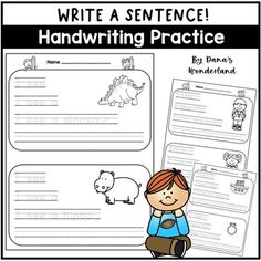 writing practice for kids to write and draw