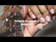 How to soak off Gel-X - YouTube Like Share Comment Subscribe, Gel Tips, Soak Off Gel, Gel Manicure, Make Sure, Manicure, Makeup, Beauty, Make Up