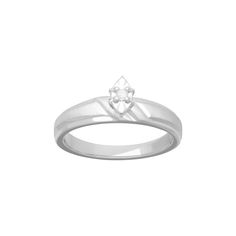 Adorned with a diamond accent, this marquise shape engagement ring is elegant. Click on this JEWELRY & WATCHES GUIDE to learn about fit, styles, materials and more! Adorned with a diamond accent, this marquise shape engagement ring is elegant. Click on this JEWELRY & WATCHES GUIDE to learn about fit, styles, materials and more! FEATURES Width: 3 mm Shank style: tapered Band fit: flat Metal: sterling silver Finish: polished Packaging: boxed Ring size: 7DIAMOND DETAILS Total weight: less than 1/10 Engagement Ring Shapes, Silver Diamonds, Ring Box, Engagement Ring, Ring Size, Engagement Rings, Packaging, Sterling Silver, Band