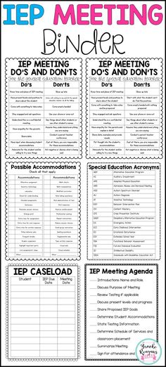 the top meeting binder for students to use in their classroom or home office, with instructions