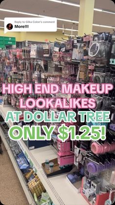 kim ♡ dollar tree dollie | HIGH END FOR $1.25!!! Check out these amazing lookalike products at @dollartree !! 💕 these are just like high end products or drugstore… | Instagram High End Products, High End Makeup, Have You Tried, Look Alike, Save Yourself, Instagram