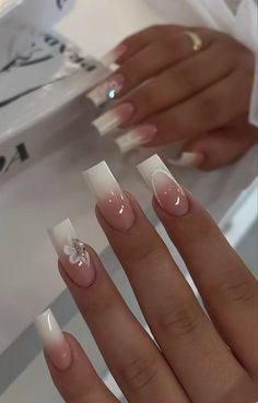 Simple Acrylic Nails, Short Square Acrylic Nails, Bling Acrylic Nails, Acrylic Nails Coffin Short