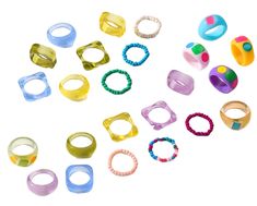 PRICES MAY VARY. Transparent rings : Unique design with a variety of styles and colors. Satisfy everyday collocation. Retro knuckle rings will make you stand out from the crowd and get lots of compliments. High-Quality: Vintage rings and made of premium quality acrylic resin, smooth, comfortable, lightweight, durable, non-toxic easy to put on and take off. Rings Size:Our stacking transparent resin thick rings set are size for most people, ou can wear them in freedom. Occassions: Trendy open ring Thick Rings, Rings Acrylic, Rings Colorful, Resin Square, Beads Rings, Trendy Rings, Resin Rings, Thick Ring, Rings Unique