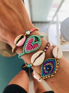 Summer Bracelet Stack, Shell Jewelry , Shell Bracelets , Evil Eye Bracelets - Etsy Algeria Bohemian Evil Eye Friendship Bracelet For Beach, Bohemian Evil Eye Braided Bracelet For Beach, Summer Bracelet Stack, Bracelets Evil Eye, Eye Bracelets, Summer Bracelet, Assemblage Jewelry, Summer Bracelets, It Is