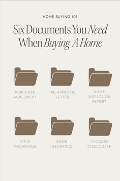 six documents you need when buying a home info graphic by thehomebuying101