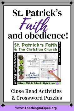 It wasn’t until I was teaching Bible to middle & high school students at my private Christian school that another staff member taught me about St. Patrick, who brought Jesus to the country of Ireland! I am always looking for ways to work our holidays and celebrations into the content of my classes, and I knew this was going to be a great story to share next St. Patrick’s Day.