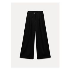 ZARA WOMAN COLLECTIONMid-rise ankle-grazer pants with belt loops. Side pockets. Front pleat detail. Wide leg. Front zip and button closure. Casual Wide-leg Pants With Belted Cuffs, Casual Belted Ankle-length Pants, Ankle-length Belted Bottoms, High Waist Belted Versatile Pants, Versatile High Waist Belted Pants, Solid Color Belted Trousers, Business Casual Ankle-length Pants With Button Closure, Ankle-length Business Casual Pants With Button Closure, High Waist Belted Wide Leg Work Pants