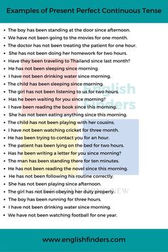 50 Examples of Present Perfect Continuous Tense Present Perfect Simple Vs Present Perfect Continuous Worksheet, Present Indefinite Tense, Present Tense