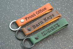 SLIM Personalized Leather Keychain, Personalized Coordinates Keychain, Where it All Began, 3 year Anniversary Gift. Mens gift, Mothers day gift-Lucasgift 3rd Year Anniversary Gifts, Leather Keychains, Book Pillow, Keychain Personalized, Leather Key Fobs, Monogrammed Leather, Gift Pouch, Custom Keychain, Leather Key