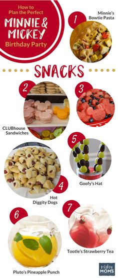 the top ten snacks for kids to eat on their birthday day info is shown below