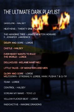 the ultimate dark playlist - screenshot