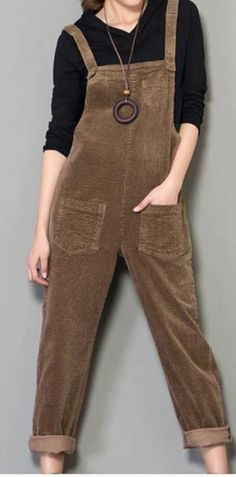 Loose Casual Spring Denim Overall Women Jumpsuits Dress Jumpsuits Casual, Overalls Casual, Vintage Jumpsuit, Jumpsuit Casual, Corduroy Overalls, Denim Dungarees, Women's Overalls, Navy And Khaki, Plus Size Vintage