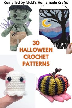 crochet patterns for halloween decorations and crafts