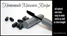 Easy Homemade Mascara Recipe Bio Oil Uses, Homemade Toiletries, Diy Vitamin C Serum, Grow Eyelashes