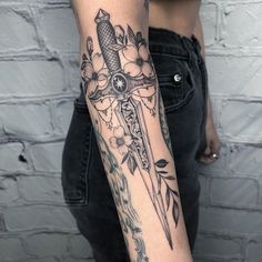 Dagger Tattoo, Book Tattoo, Dream Tattoos, Elegant Tattoos, Dope Tattoos, Fine Line Tattoos, Tattoo Design Drawings, Chest Tattoo