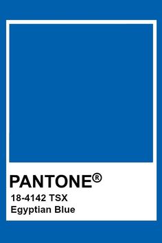 the pantone blue color is shown in this image