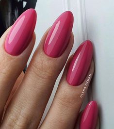 Dark Pink Nails, Colorful Nails, Her Nails, Pink Nail, Oval Nails, Neutral Nails, Chic Nails, Nail Arts, Holiday Nails