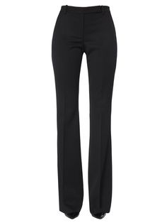 - Zip And Button Closure - Two Side Pockets And One Thread On The Back- Straight Leg- Slightly Flared Hem- Hem: 27 Cm- 100% Wool- Made In Italy- Model Is 1. 76 Cm Tall And Wear Size 40 Alexander Mcqueens, Bootcut Pants, Tailored Trousers, Kylie Jenner, Alexander Mcqueen, Alexander, Straight Leg, Tights, Sweatpants