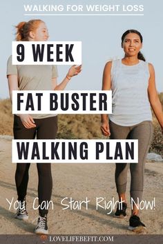 Follow this Fat Buster walking plan to get fit and healthy. It's a 9 week plan that's ideal for losing weight. It's Free! Find out how much walking you need to do for weight loss. Walking Exercise Plan, Walk The Weight Off, Walking With Weights, Brisk Walking, Weight Calculator, Treadmill Workouts