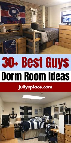 Guys dorm room Dorm Rooms Aesthetic, Dorm Inspo Aesthetic, Cozy Dorm Room Ideas, Baylor Dorm