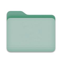 a green file folder with a white background