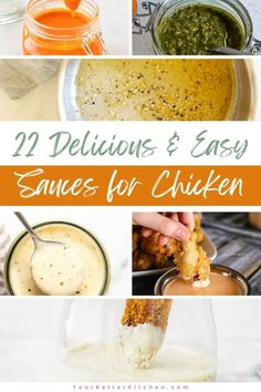 twelve delicious and easy sauces for chicken