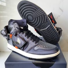 Brand-New Men's Sz 10.5 (Uk 9.5) Air Jordan 1 High Sp Utility Stash Dn4336-001 Us Men's Size 10.5 New Fast Ship Basketball Shoes Kyrie, Nike Paul George, Nike Air Jordan 8, Nike Shoes Air, Nike Air Max Excee, Mens Training Shoes, Shoes Air, Nike Basketball Shoes, Mens Nike Air