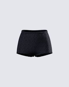 A wardrobe staple that's anything but basic 😌 Crafted from satin fabric and tailored for a flattering high-waisted fit, these black mini shorts will pair perfectly with any top for a hot girl summer look 🖤 Trouser Ideas, Black Mini Shorts, Black Halter Maxi Dress, Closet Model, Dress Reference, Coquette Clothing, Streamer Dr, Edc Outfits, High Waist Short