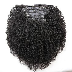 Seamless Clip In Hair Extensions Kinky Curly Multi-Textured Multi Textured Hair, Seamless Clip In Hair Extensions, Curly Clip Ins, Human Braiding Hair, Hair Setting, Clip In Hair, Clip In Extensions, Soft Natural, Wigs Hair Extensions