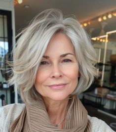 Short Grey Haircuts, Mama Hair, Grey Hair Over 50, Over 60 Hairstyles, Gray Hair Cuts, Top Hairstyles, Short Wavy Hair, Hairstyles Over 50, Crazy Hair