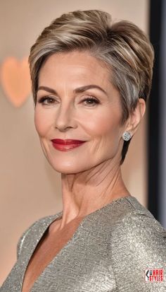 8. Tapered Cut | Elegant Hairstyles For Women Over 60 With Fine Hair#womenover60 #finehair #thinhair #hairstyle As we age, our hair often becomes finer and more delicate, requiring special care and attention to maintain its beauty. Women over 60 with fine hair may face challenges like thinning, lack of volume, and difficulty holding certain styles. However, with.. Short Wavy Haircuts, Classic Updo, Hairstyles For Women Over 60, Wavy Haircuts, Short Hairstyles For Thick Hair, Haircut For Older Women, Short Wavy, Long Curly Hair, Hairstyles For Women