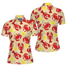 Crab Shirt, Luxurious Rugs, Lemon Pattern, Lemon Patterns, Leisure Activities, Office Attire, Polo Shirt Women, Exquisite Rugs, Shirt Collection