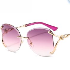 Brand New Sunglasses For Women Metal & Pc-Polycarbonate & Shading Sunglasses Anti-Ultraviolet Pc Material :Metal , Pc-Polycarbonate Design: For Women,Shading.Anti-Ultraviolet Weight:32 Gram Size:147x148x55mm Trendy Rimless Purple Sunglasses, Trendy Purple Rimless Sunglasses, Purple Rimless Sunglasses With Tinted Lenses, Purple Rimless Sunglasses With Gradient Lenses, Purple Rimless Tinted Sunglasses, Purple Rimless Sunglasses With Mirrored Lenses, Purple Rimless Mirrored Sunglasses, Purple Polarized Glass Sunglasses, Pink Rimless Glass Sunglasses