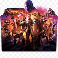 an image of the avengers movie poster on a mouse pad, hd png and psd