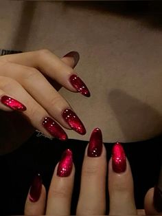 nail art, nail inspo, makeup looks, girlhood core, outfit, valentines day outfits, asian nails, korean nails, douyin makeup, valentines day nails, korean skincare,  instagram nails, glow up ideas, cute nails, girls day, galentines day, summer nails, spring nails, aesthetic makeup, glowy skin, glow up, bae goals, girlfriend gift idea, sanrio, hello kitty, almond nails, gel nails Hot Short Nails, Short Nail Red Design, Pretty Gel Nails Short, Short Vampire Nails, Pretty Purple Aesthetic, Red Purple Nails, Purple And Red Nails, Kutek Disney, Teal Nails