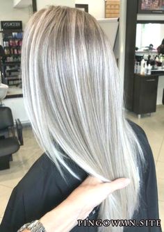 Stunning Ash Blonde Hair Color Ideas & Trends for 2018  #Ash #Blonde #Color #ha Cool Blonde Hair Colour, Grey Hair Wig, Ash Blonde Balayage, Ash Hair Color, Cool Blonde Hair, Dyed Blonde Hair, Silver Hair Color