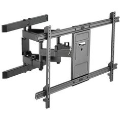 the tilting tv wall mount is shown with two arm rests on it's side