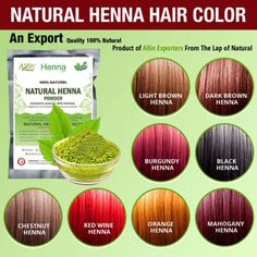 Henna For Hair Color, Henna Natural Hair, Henna For Hair, Henna Hair Color, Brown Henna, Organic Hair Color, Henna Color, Organic Henna, Hair Color Brands