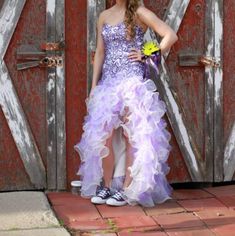 Worn Once... Absolutely Stunning High/Low Dress Colorful Dresses Formal, Dresses Formal, Formal Dress, Color Purple, High Low Dress, High Low, Prom Dresses, Prom, Formal Dresses