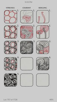 the instructions for how to draw an abstract pattern in adobe and photoshopped on paper