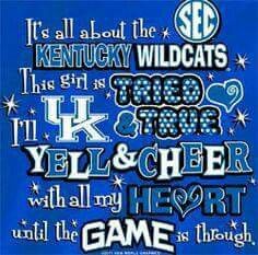 an image of some type of typogramic on a blue background that says it's all about the kentucky wildcats