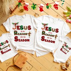 An awesome Family Christmas 2023 Jesus Shirts, Christmas Christian Clothing.  A Family Christmas Making Memories Christmas Family Shirt,  a perfect Christmas Gifts ▪︎Our awesome family match christmas Tshirt is avaliable in different sizes from adult size to newborn. Celebrate the festive season in style with our Family Match Christmas Tshirt! This t-shirt features a fun and festive design that is perfect for the whole family. Available in a range of sizes from newborn to adult, everyone can joi Family Christian Christmas Tshirts, Christian Christmas Shirts Kids, Christmas Christian Tshirts, White Family Matching Christmas T-shirt, Family Matching Christmas T-shirt With Graphic Print, Christmas Christian, Christian Family, Christmas Tshirt, Christmas Jesus