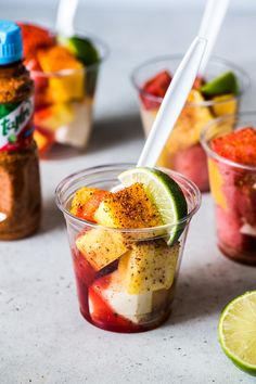 mexican fruit cups are an easy to make healthy snack