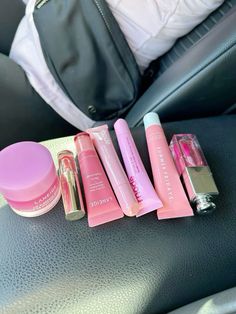 Lip Balms Aesthetic, Car Ride Essentials, Lip Products Aesthetic, Softer Lips, Lips Essentials, Rhode Skin