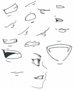 a drawing of different shapes and sizes of eyes