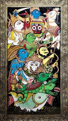 Pattachitra Paintings, Hindu Cosmos, Kalki Avatar, God Venkateswara Images Hd Wallpaper, Ancient Indian Art, Lord Jagannath, Durga Painting, Kerala Mural Painting, Hindu Goddess