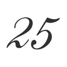 number 25 cursive Cursive Number Tattoo, Number 25 Tattoo, Number Tattoos Fonts, 25 Tattoo Number, 25 Tattoo, Cursive Numbers, Fancy Numbers, Cursive Tattoo