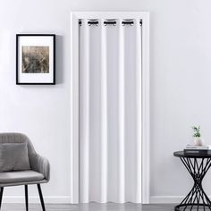 PRICES MAY VARY. Polyester Custom Size for Standard Entry Doors:Pack of 1 panel curtain measures 42 inch wide which is minimum width for ruffle curtain aesthetic like a accordion as image shows.80 inch length which is minimum drop size for most entryways to block draft and insulate cold in winter effectively.Fit for 24x80,30x80,36x80 door,hang 2 panels for 48x80,60x80 door. Details of Fabric Functions:Woven of heavy thick microfiber polyester with black yarn inside perfect provides: 1. 90 - 100% Closet Curtain, Bedroom Closet Doors, Accordion Doors, Curtain For Bedroom, Ruffle Curtains, Closet Curtains, Bathroom Laundry Room, Doorway Curtain, Divider Design