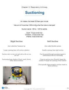 a brochure describing the benefits of suctioning